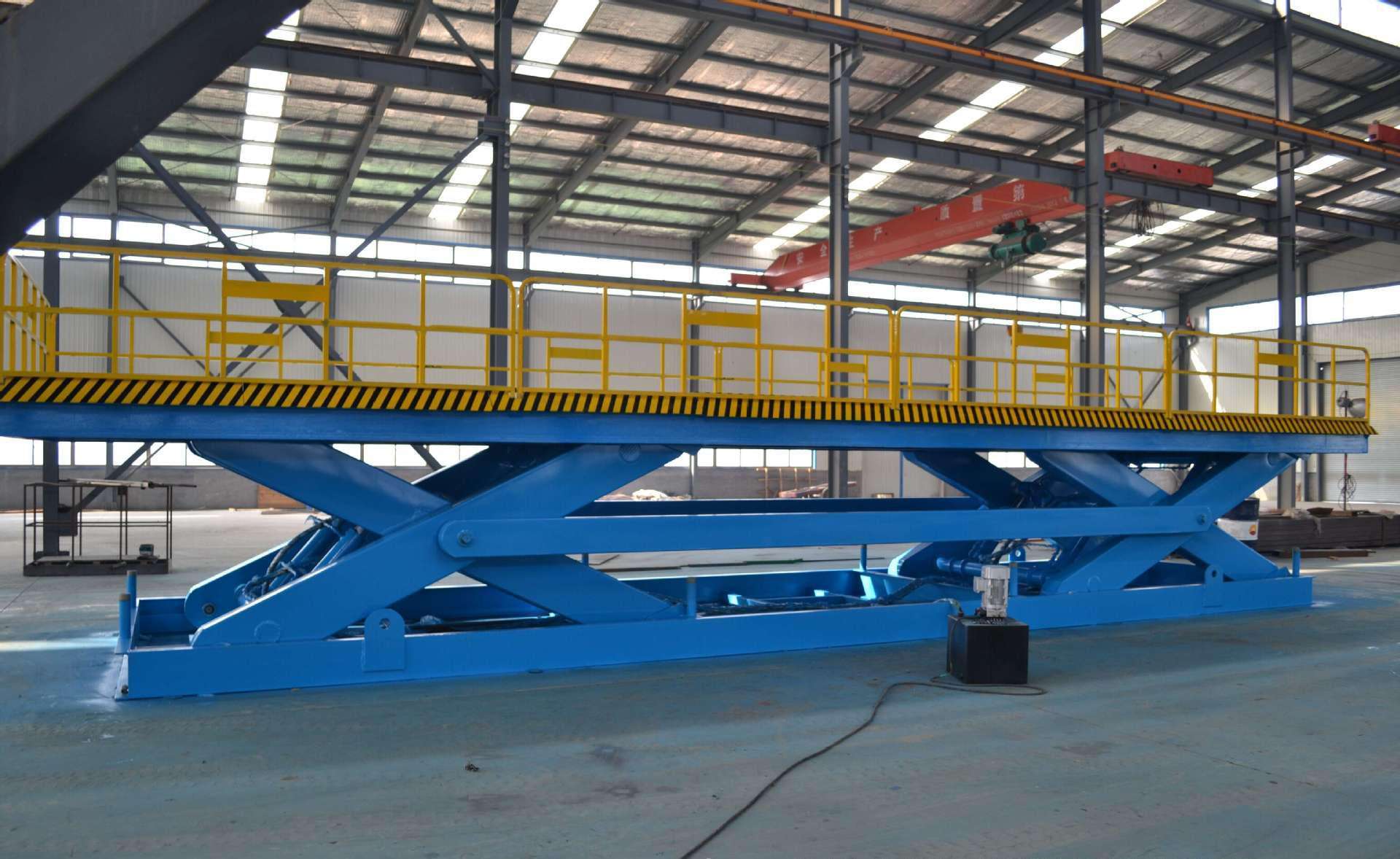 大吨位双跨式升降平台